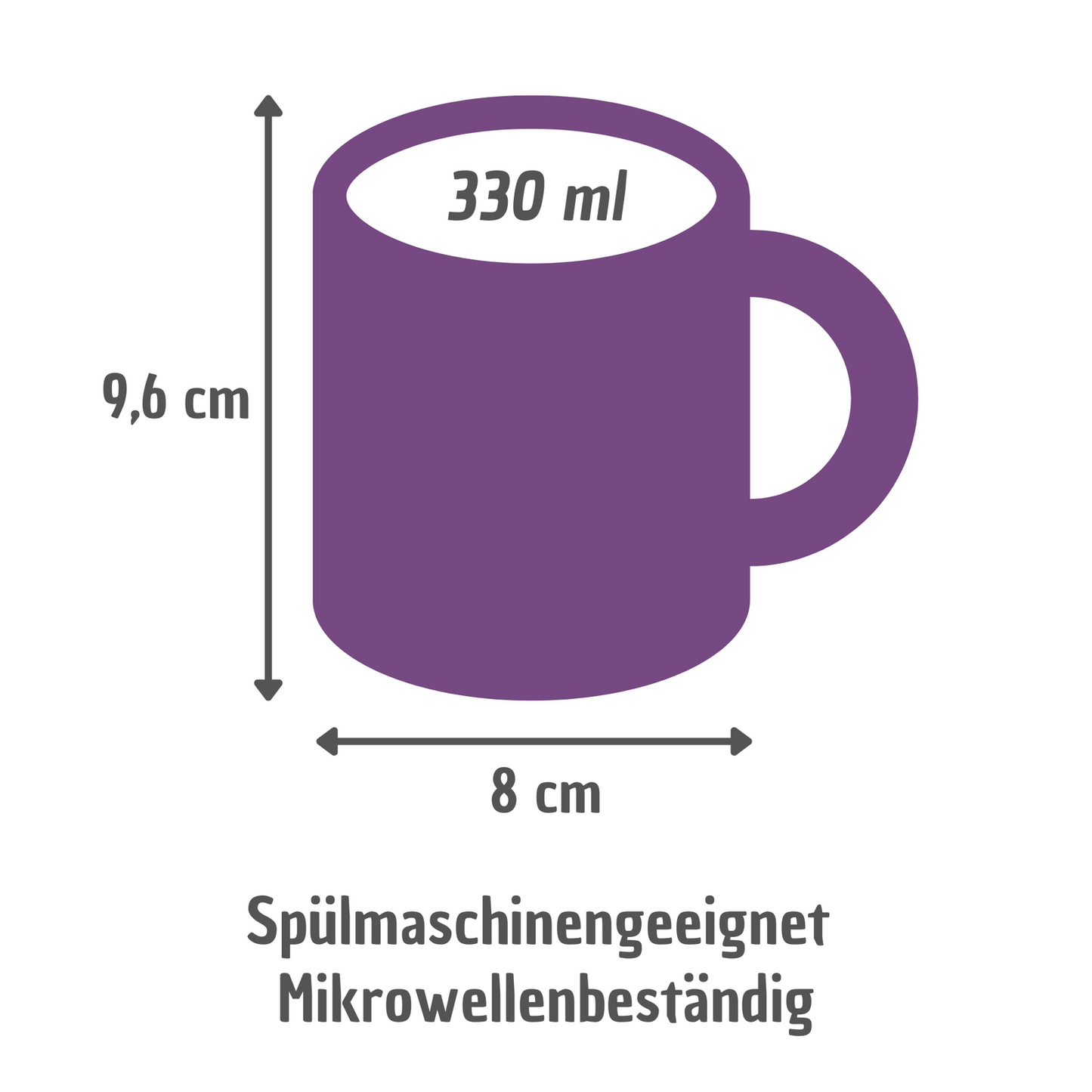 Tasse "Fühl dich umarmt" mit Herzballon - TassenFrollein