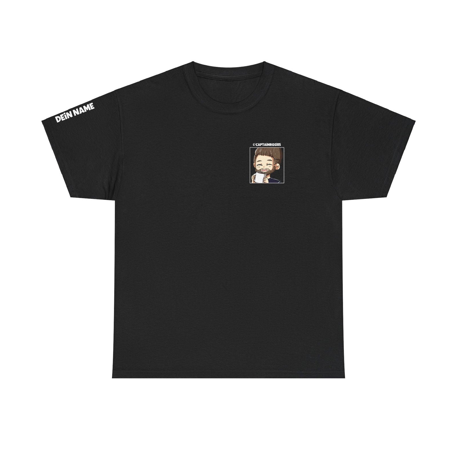 CaptainRosi85 - T-Shirt - Emote & Lost-Logo - Name auf Ärmel - TassenFrollein