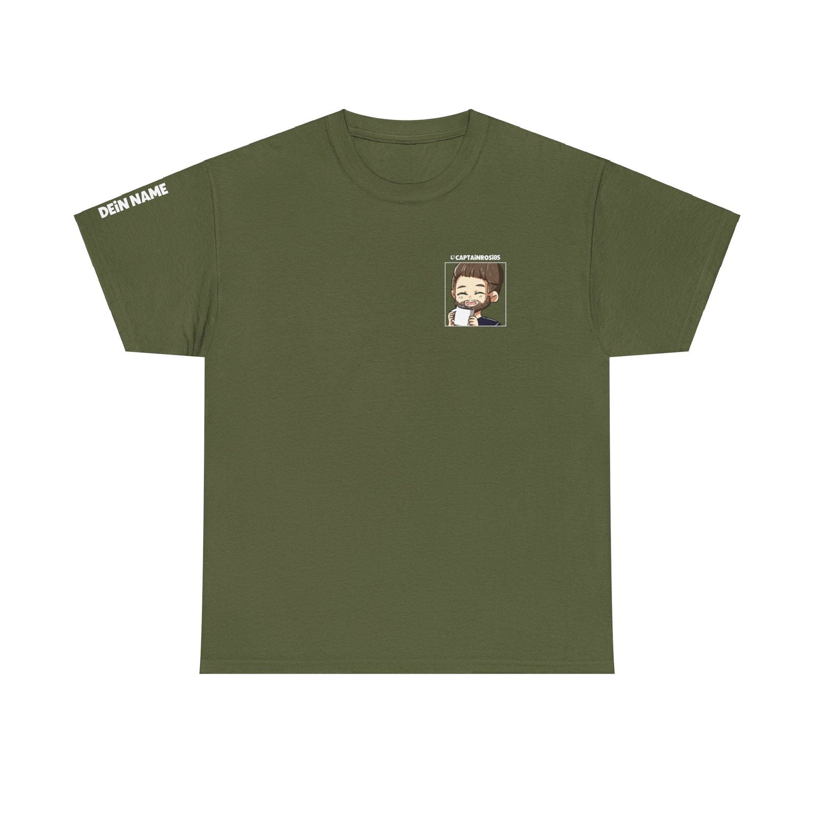 CaptainRosi85 - T-Shirt - Emote & Lost-Logo - Name auf Ärmel - TassenFrollein