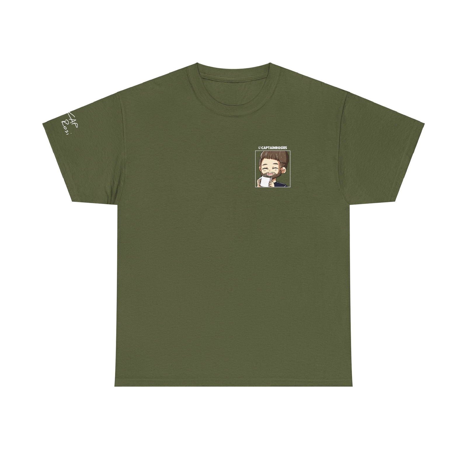 CaptainRosi85 - T-Shirt - Emote und Lost-Logo - CAPRosi auf Ärmel - TassenFrollein