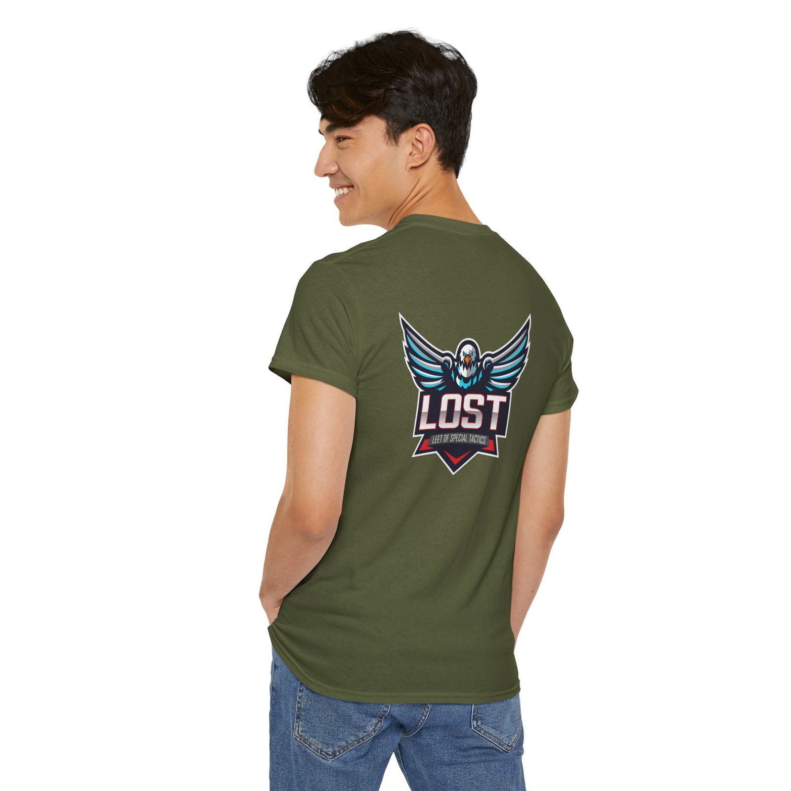 CaptainRosi85 - T-Shirt - Emote und Lost-Logo - CAPRosi auf Ärmel - TassenFrollein