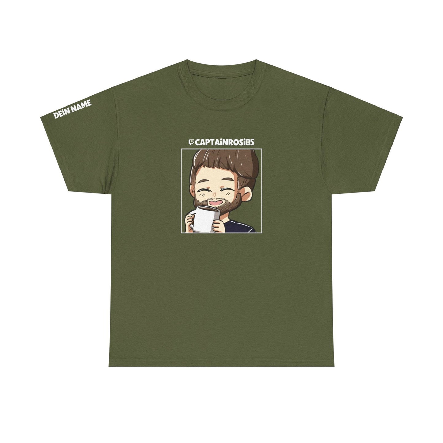 CaptainRosi85 - T-Shirt - Emote und Name auf Ärmel - TassenFrollein