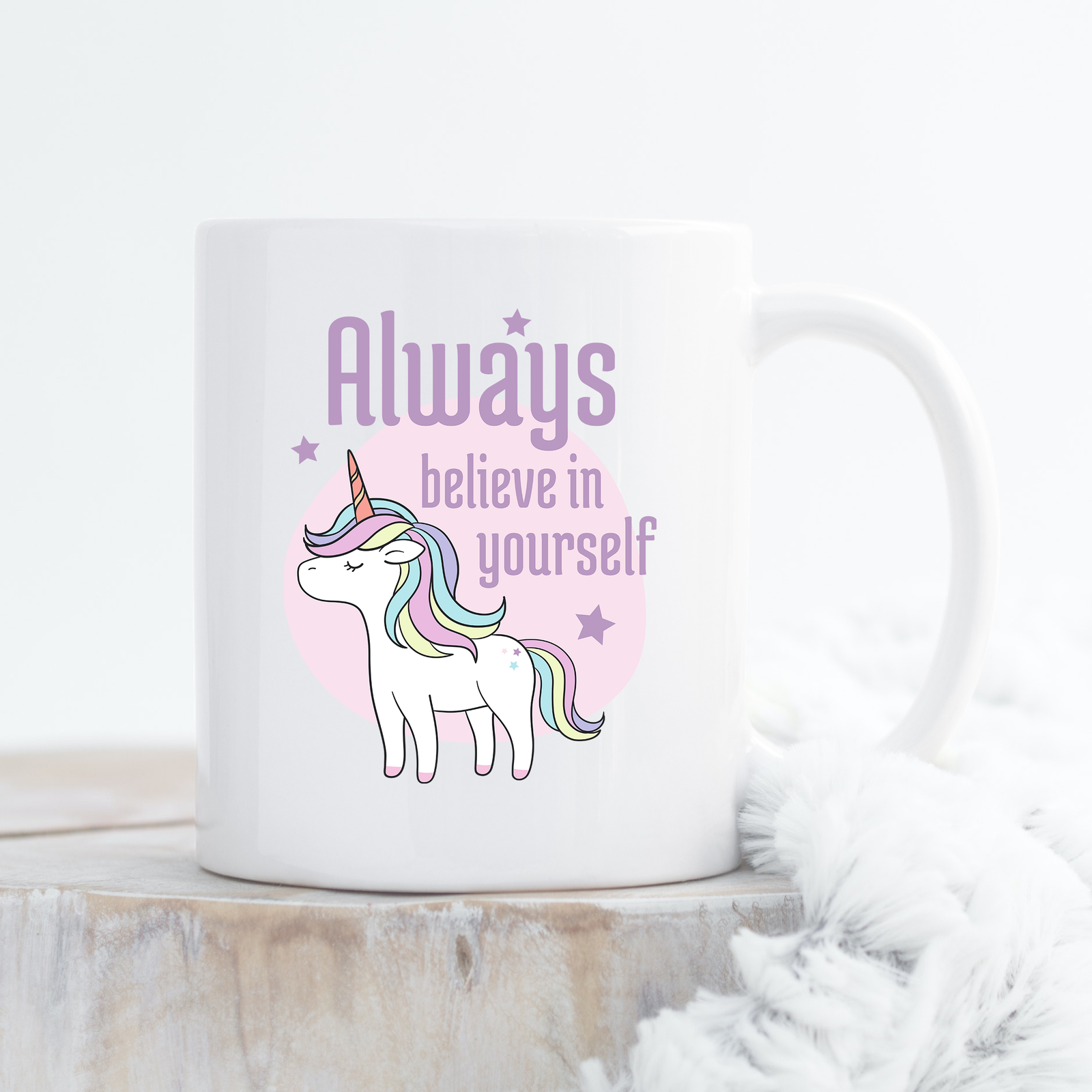 Tasse "Always believe in yourself" - Einhorn-Tasse - TassenFrollein