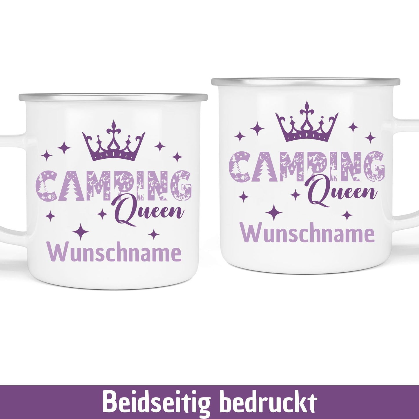 Tasse "Camping Queen" - mit Krönchen - TassenFrollein