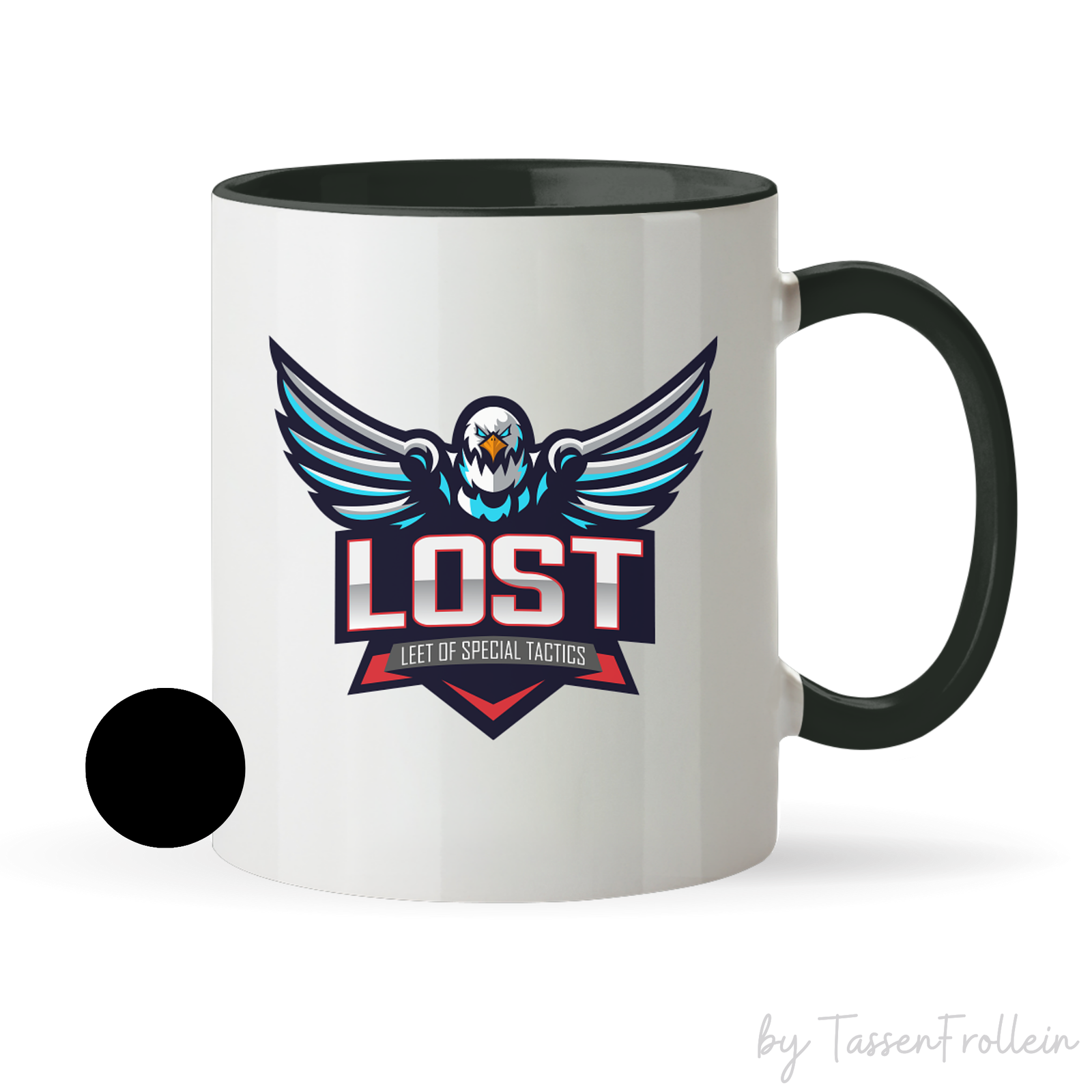 Tasse CaptainRosi85 - Lost-Logo mit Unterschrift - Streamer Merch - TassenFrollein