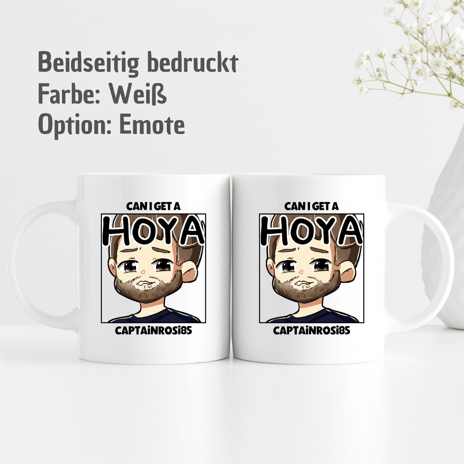 Tasse CaptainRosi85 "Can I get a hoya" - Streamer Merch - TassenFrollein