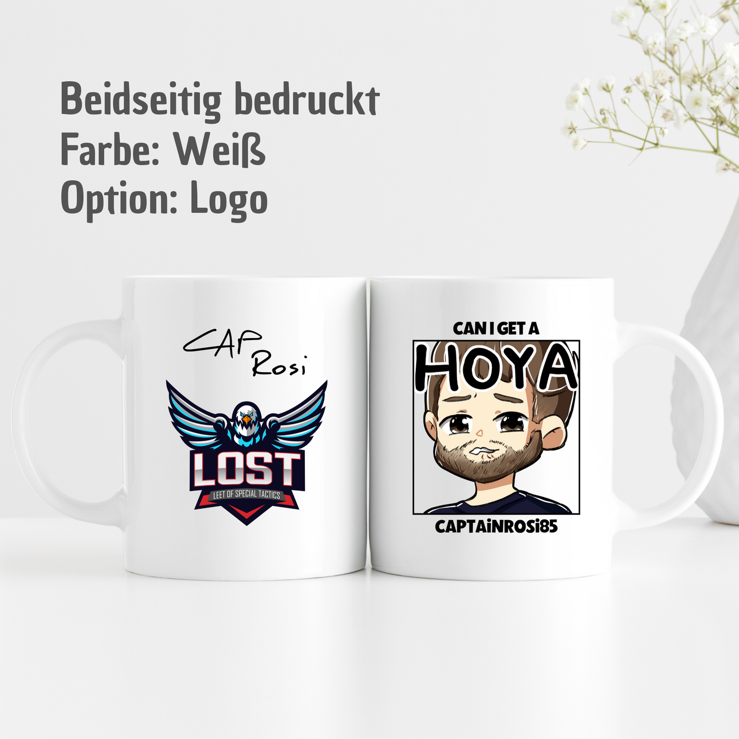 Tasse CaptainRosi85 "Can I get a hoya" - Streamer Merch - TassenFrollein