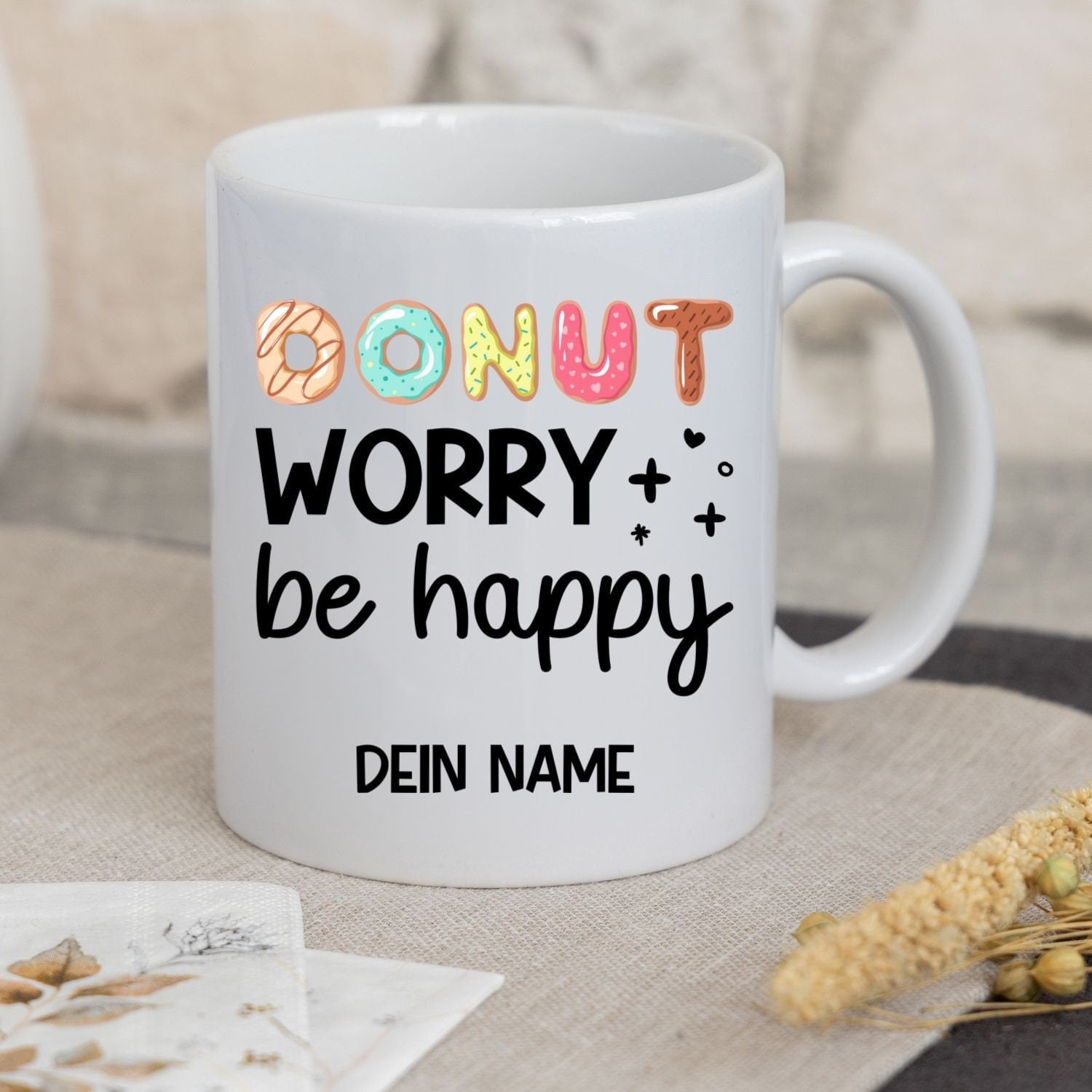 Tasse "Donut worry be happy" - TassenFrollein