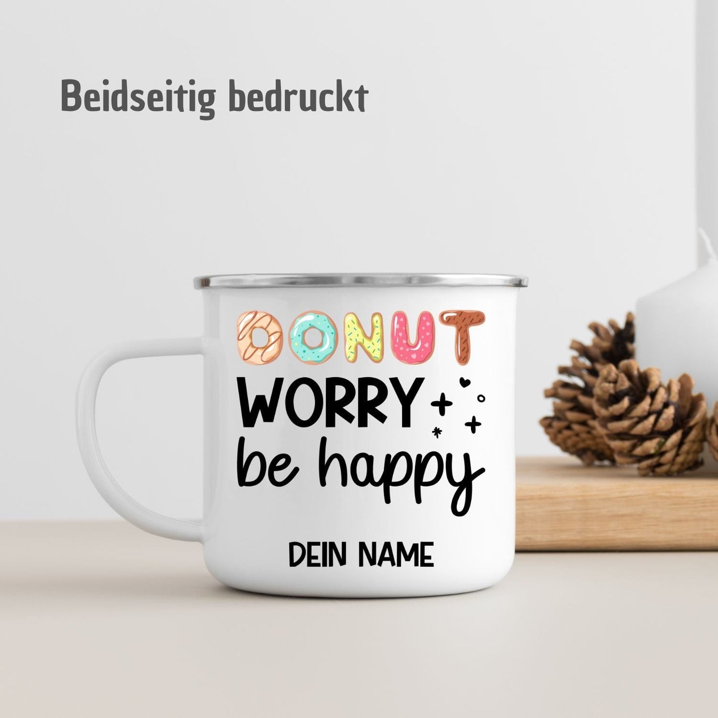 Tasse "Donut worry be happy" - TassenFrollein