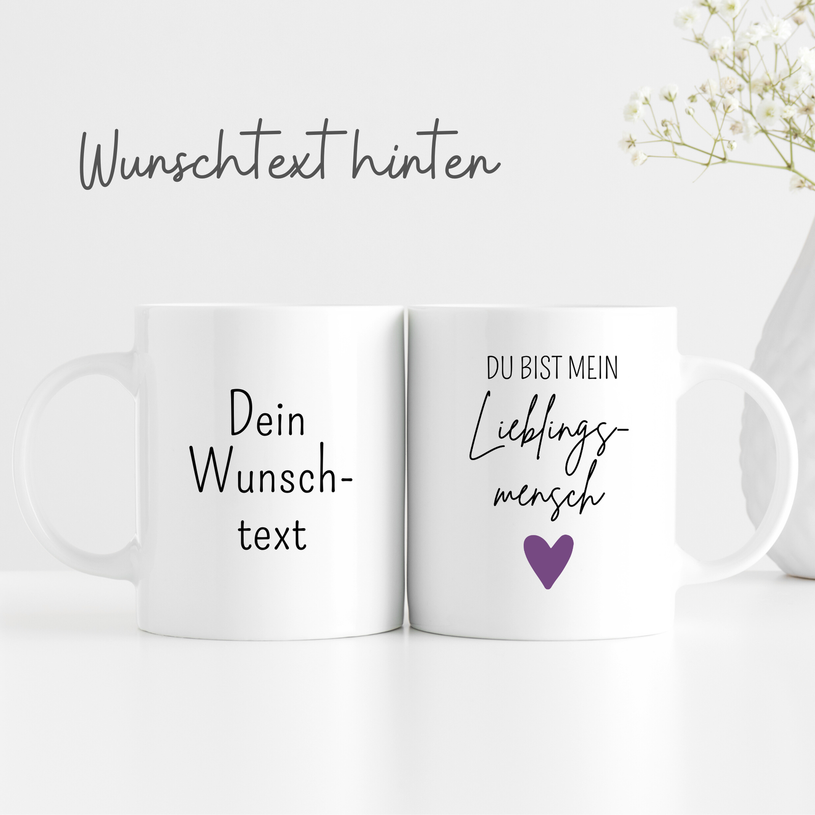 Tasse "Du bist mein Lieblingsmensch" - personalisierbar mit Wunschtext - TassenFrollein