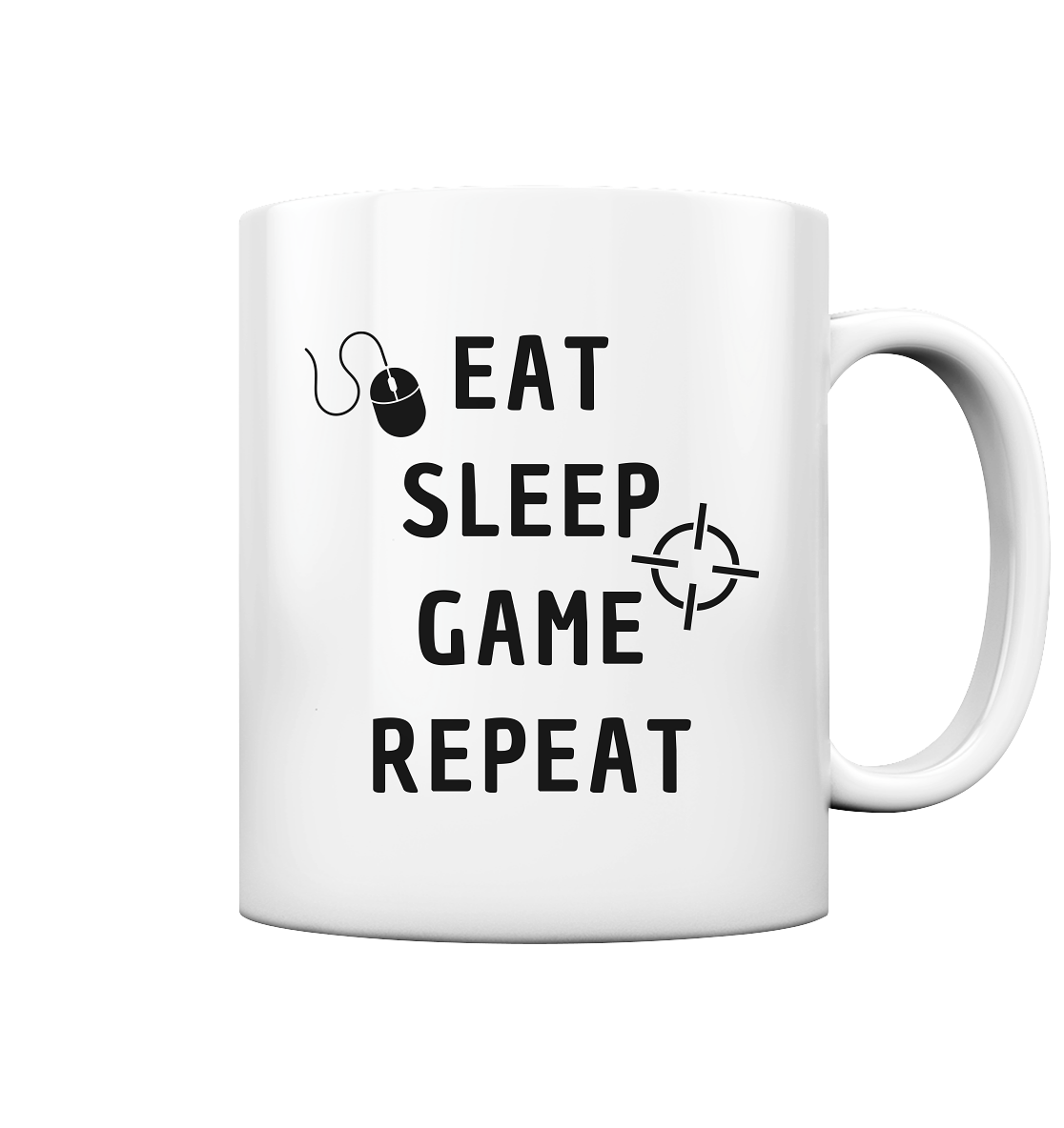 Tasse "Eat Sleep Game Repeat" - Perfekt für Gamer - TassenFrollein