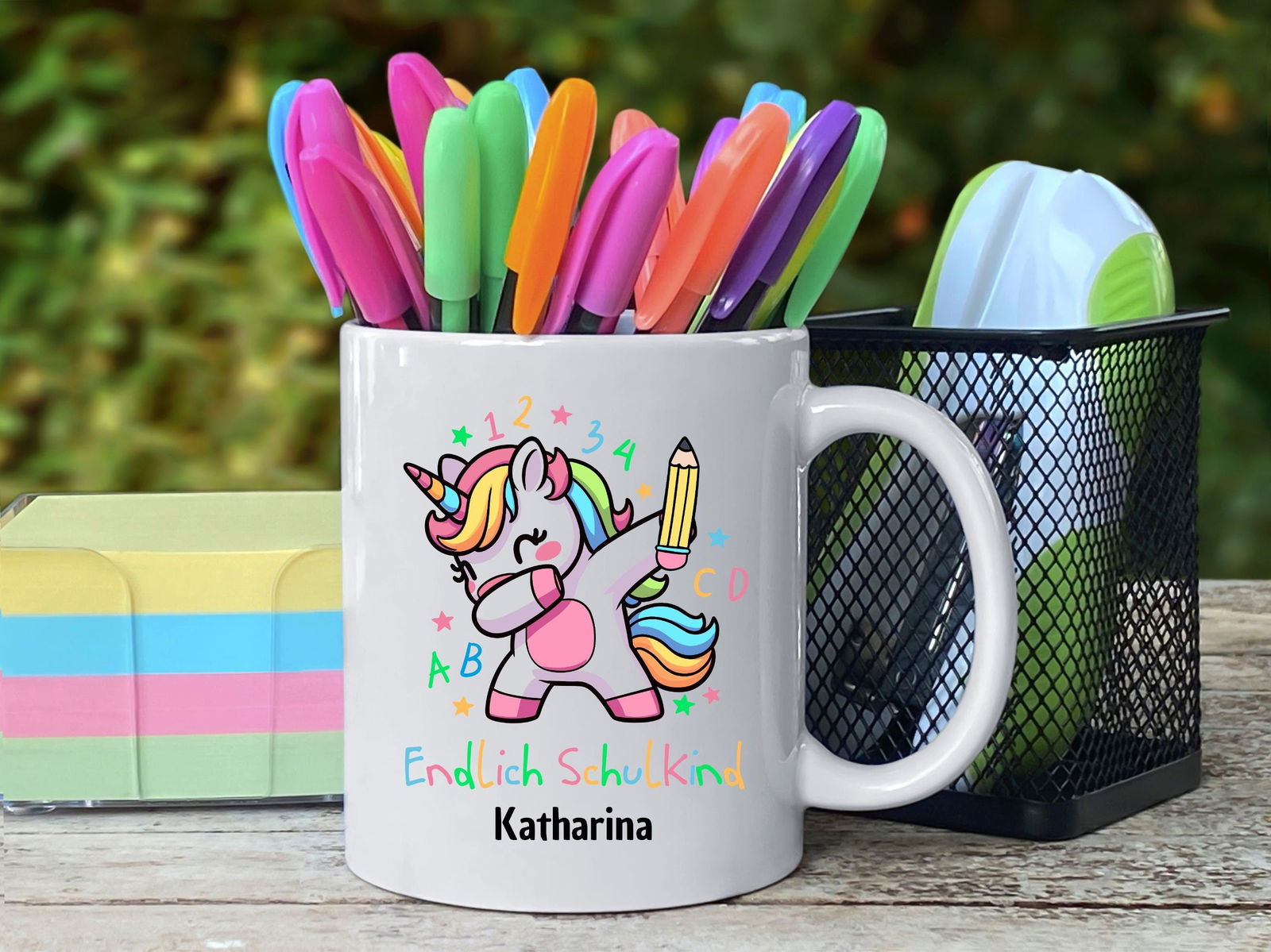 Tasse "Endlich Schulkind" mit Einhorn - TassenFrollein