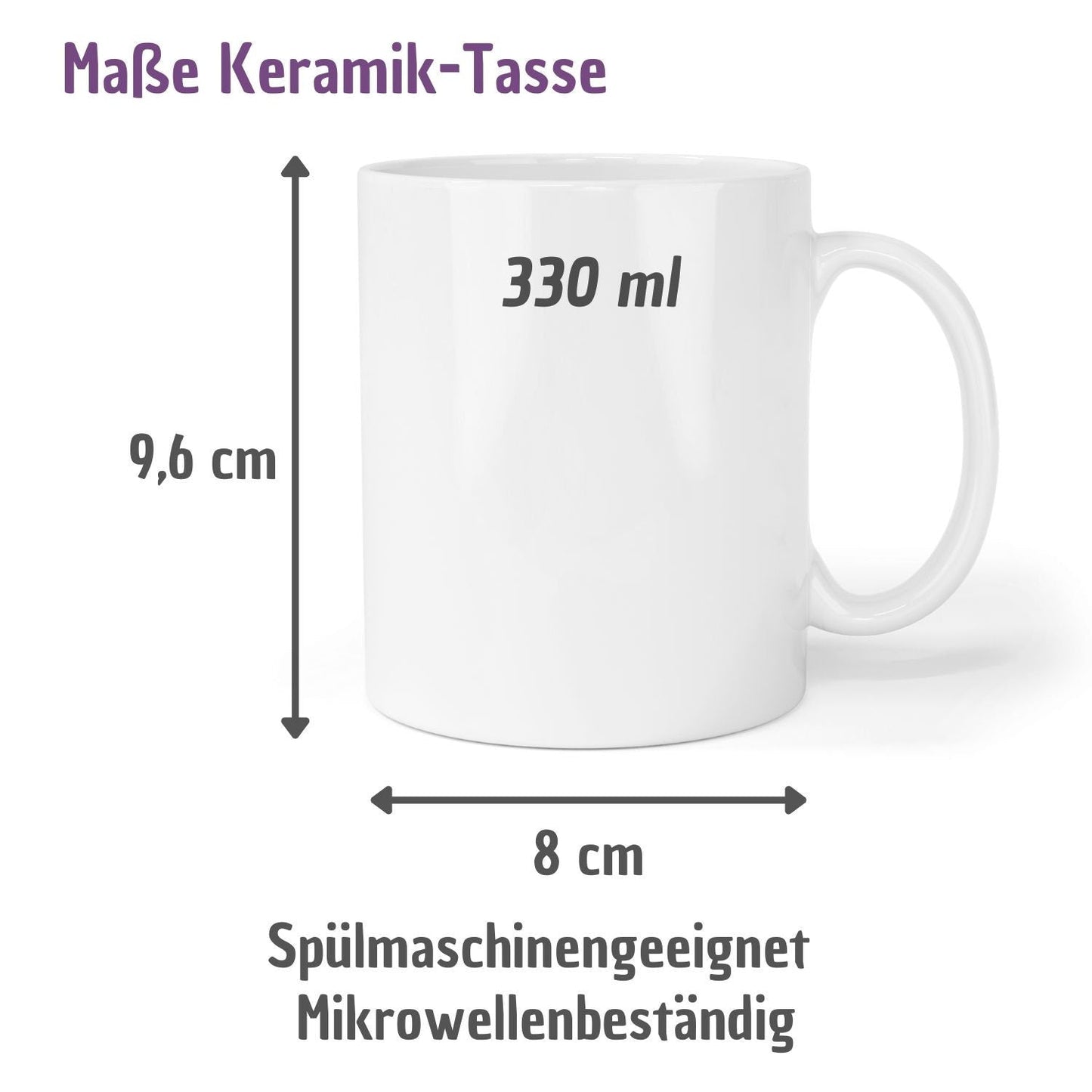 Tasse "Ewig Dein. Ewig Mein. Ewig Uns." - mit Name und Datum - TassenFrollein