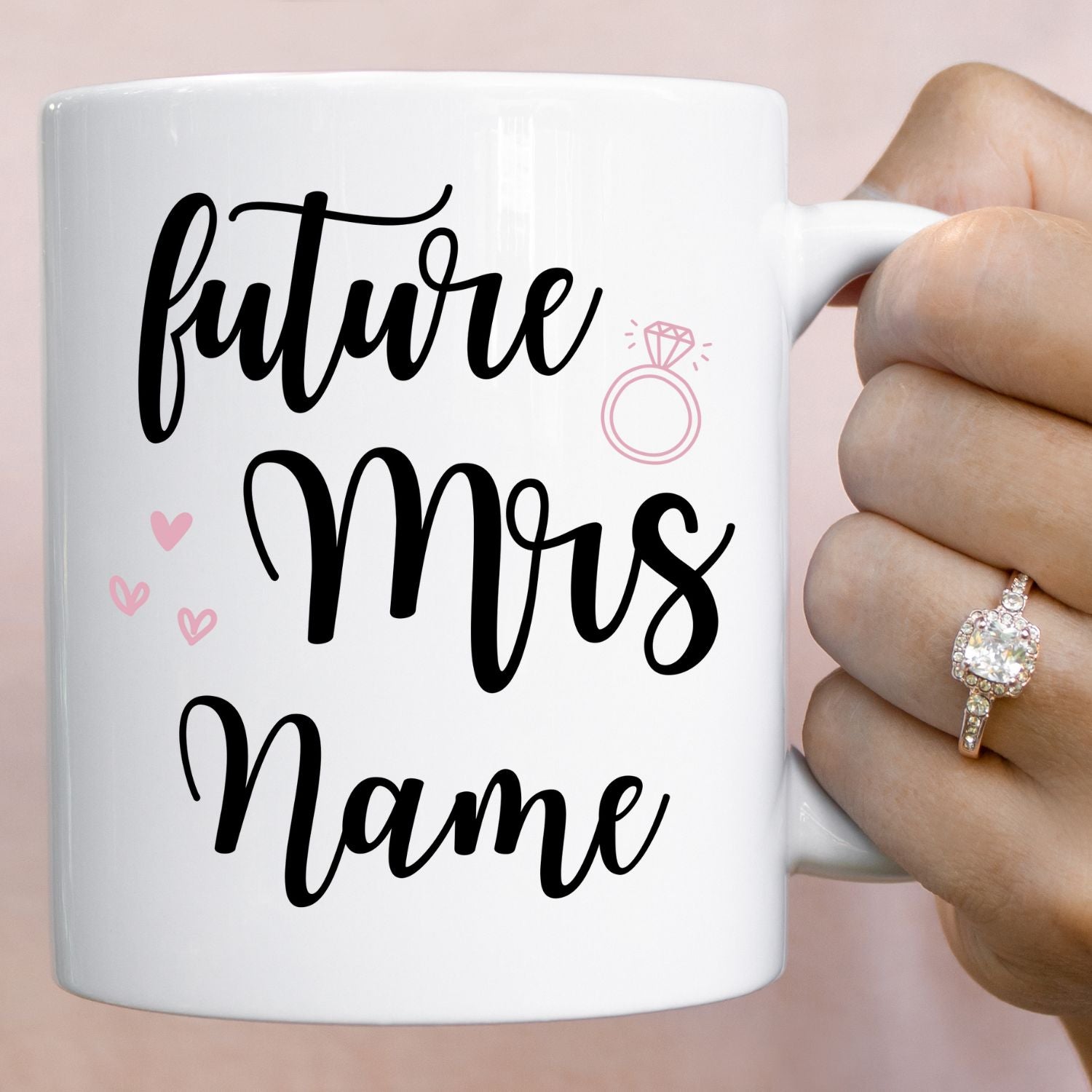 Tasse "Future Mrs" personalisierbar mit Namen - TassenFrollein