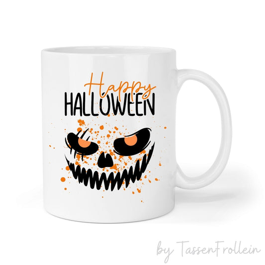 Tasse "Happy Halloween" - Scary Face - TassenFrollein