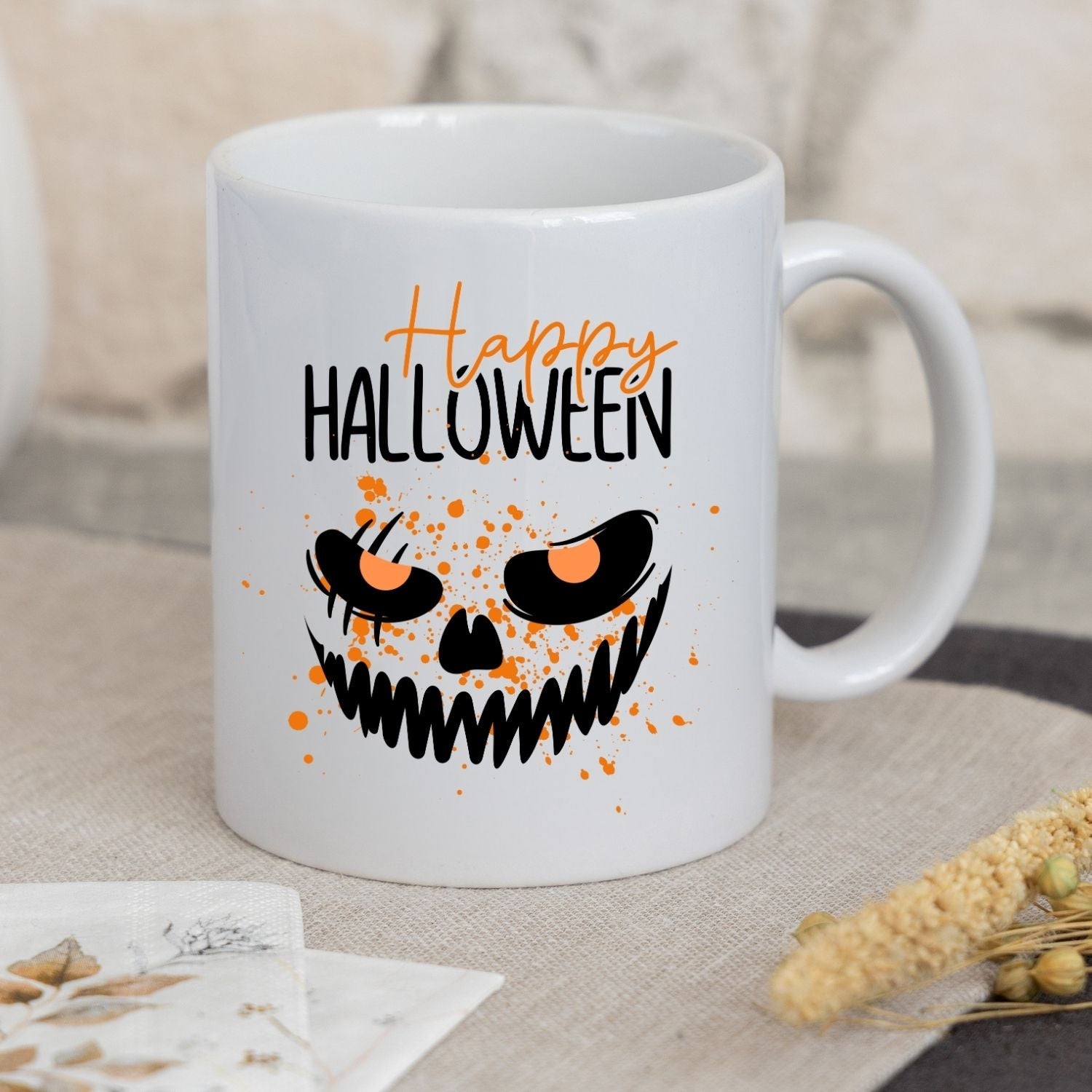 Tasse "Happy Halloween" - Scary Face - TassenFrollein