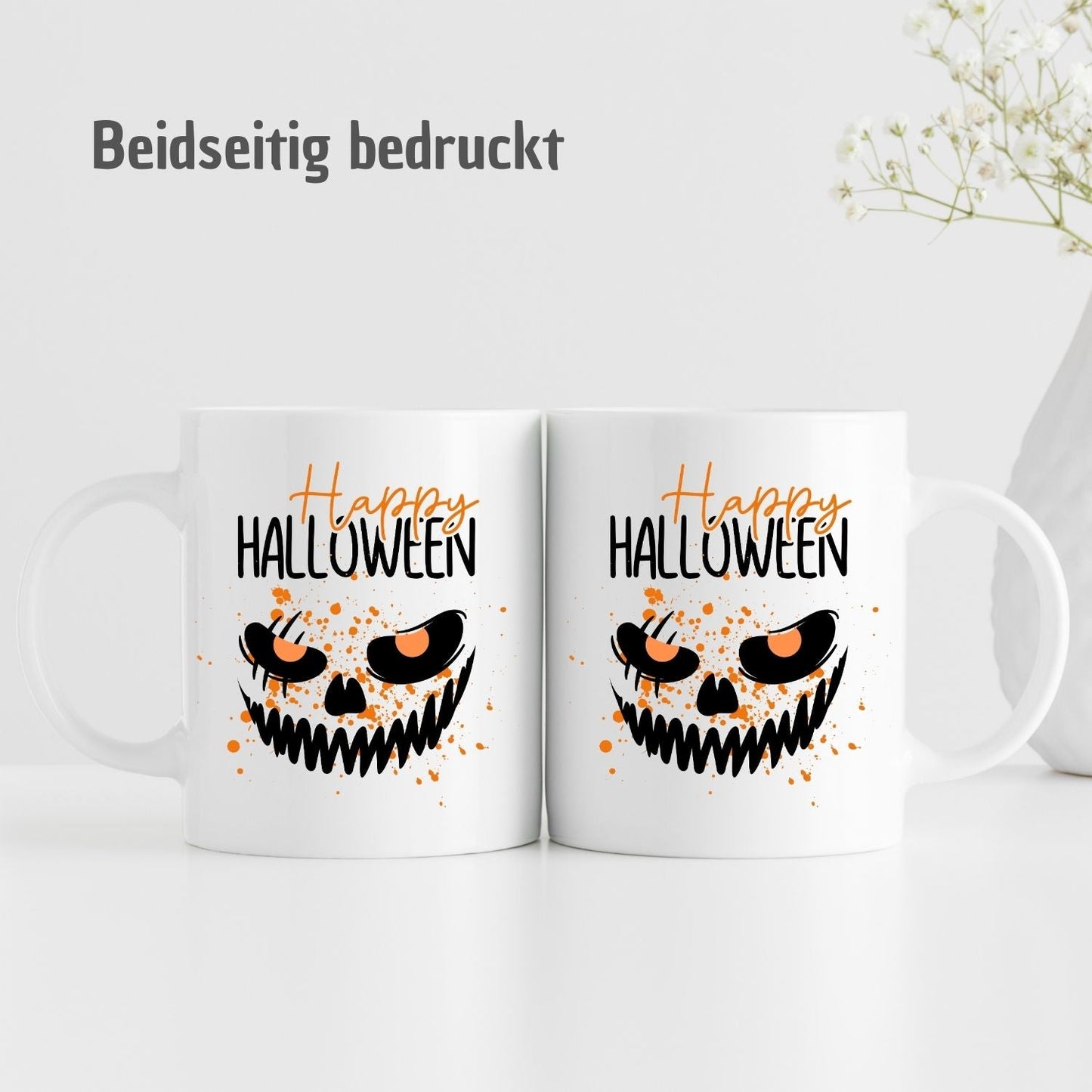 Tasse "Happy Halloween" - Scary Face - TassenFrollein