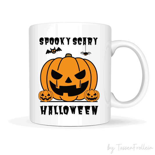 Tasse "Spooky Scary Halloween" - Pumpkins - Halloween Deko Tasse - TassenFrollein