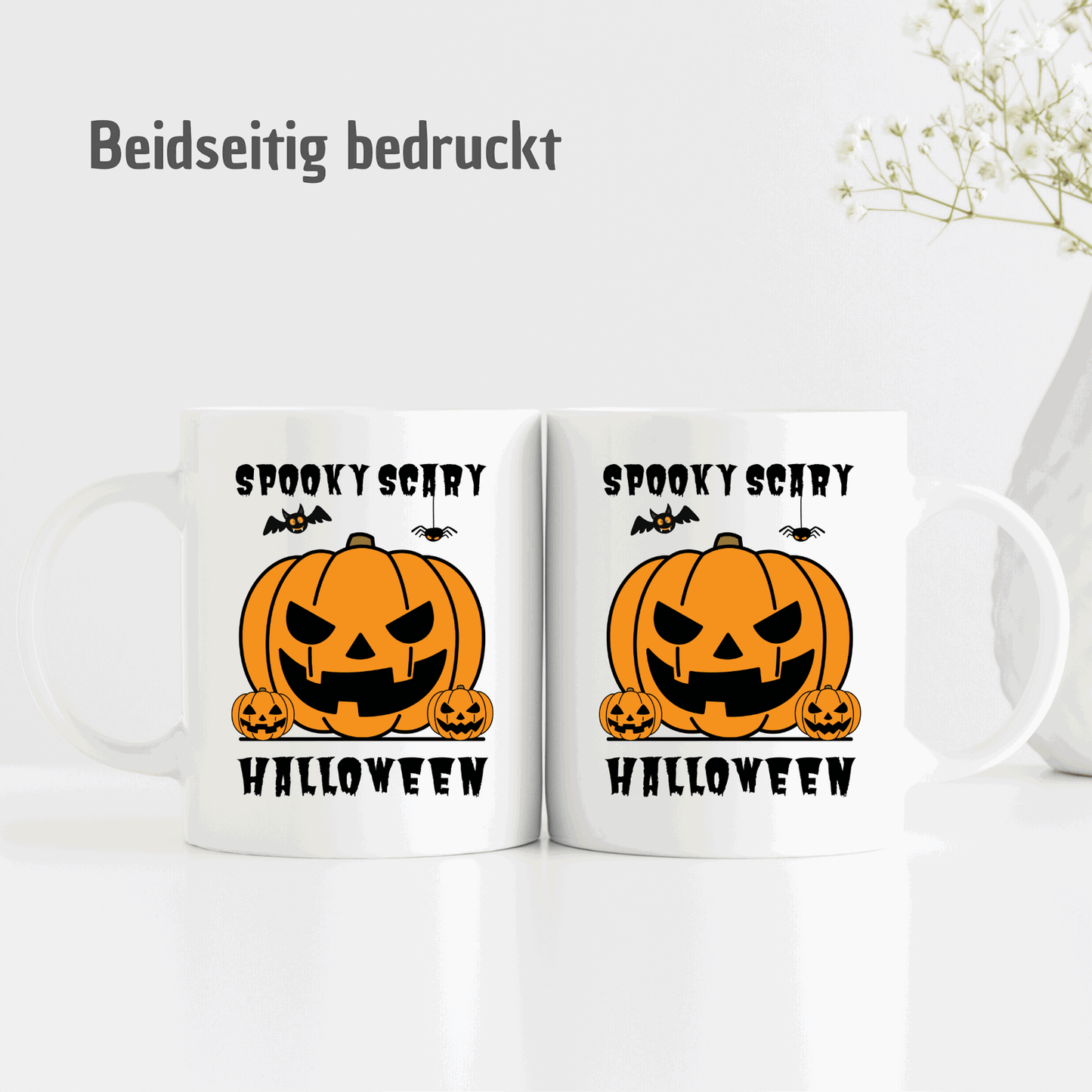 Tasse "Spooky Scary Halloween" - Pumpkins - Halloween Deko Tasse - TassenFrollein