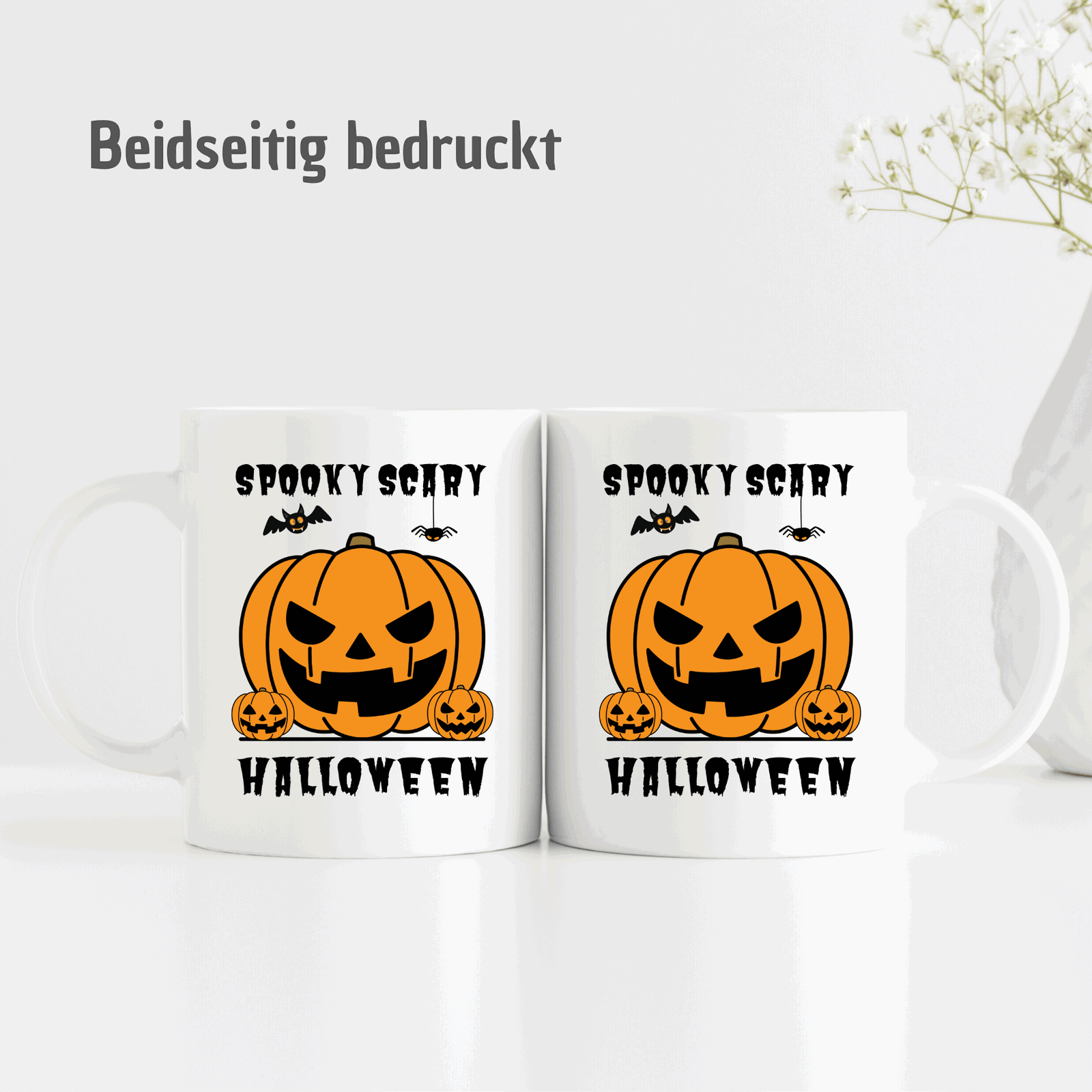 Tasse "Spooky Scary Halloween" - Pumpkins - Halloween Deko Tasse - TassenFrollein