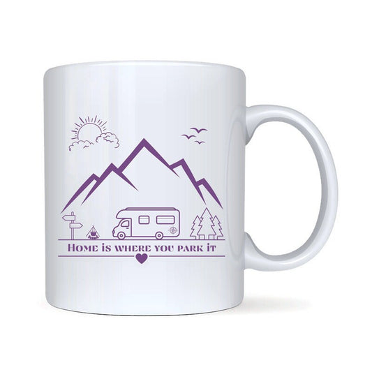 Tasse mit Spruch "Home is where you park it" - Motiv Wohnmobil - TassenFrollein