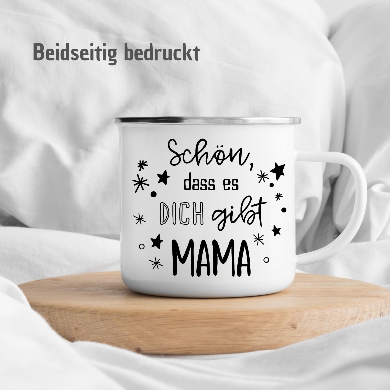 Tasse mit Spruch "Schön, dass es dich gibt Mama" - TassenFrollein