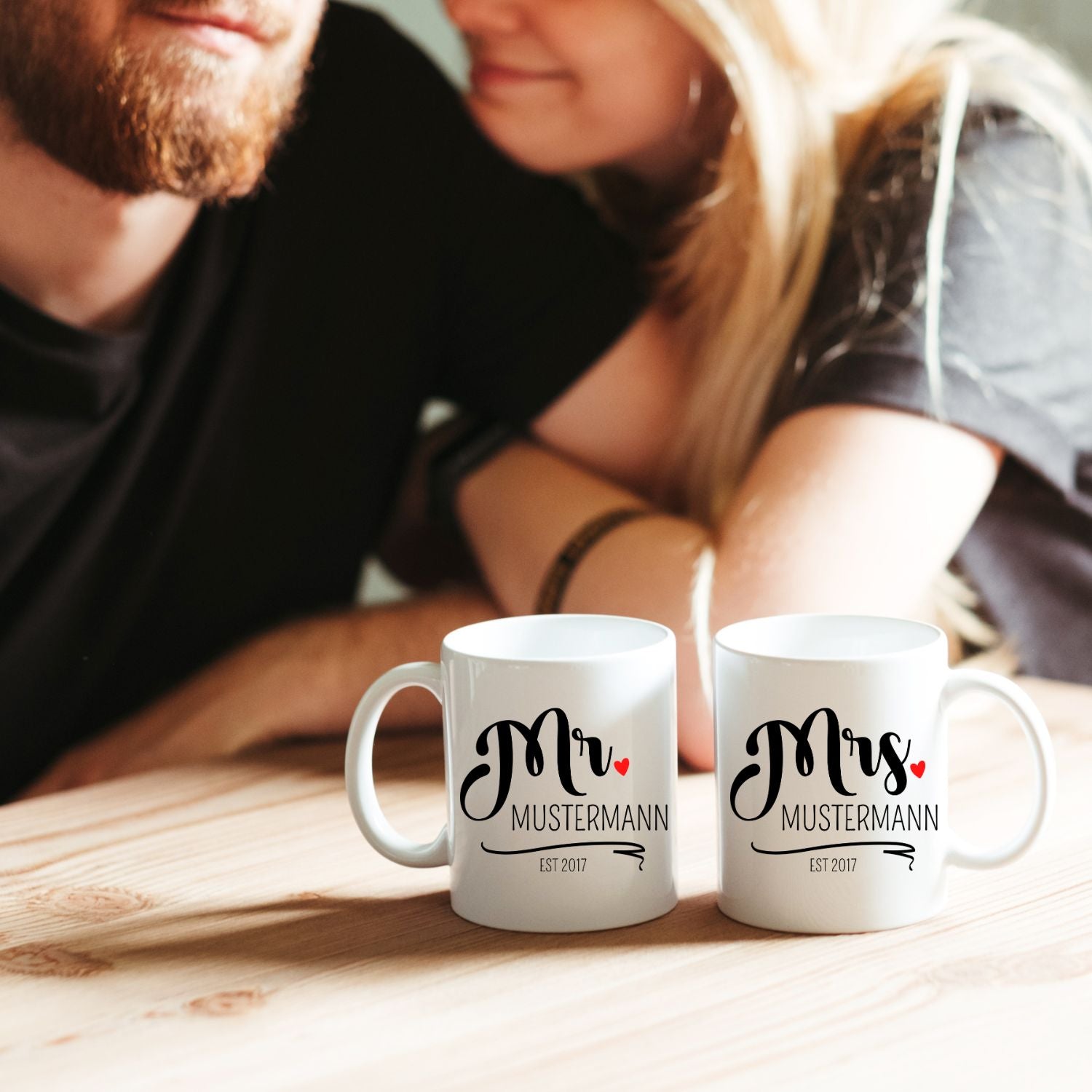Tassen-Set "Mr. & Mrs." - personalisiert mit Namen - verschiedene Optionen - TassenFrollein