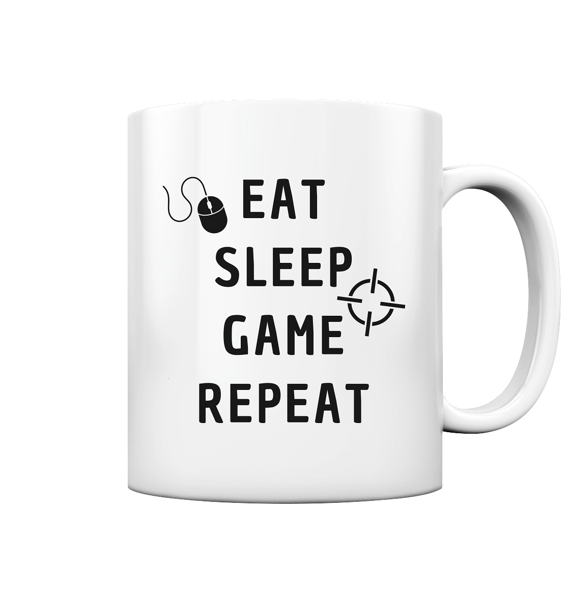 Tasse "Eat Sleep Game Repeat" - Perfekt für Gamer