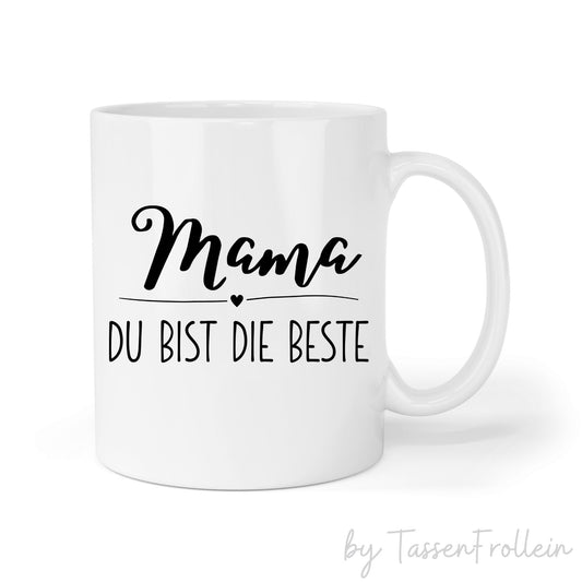 Personalisierbares Geschenk zum Muttertag, Tasse "Mama du bist die Beste", Muttertagsgeschenk, Mama Geburtsagsgeschenk, Geburtstag Mama