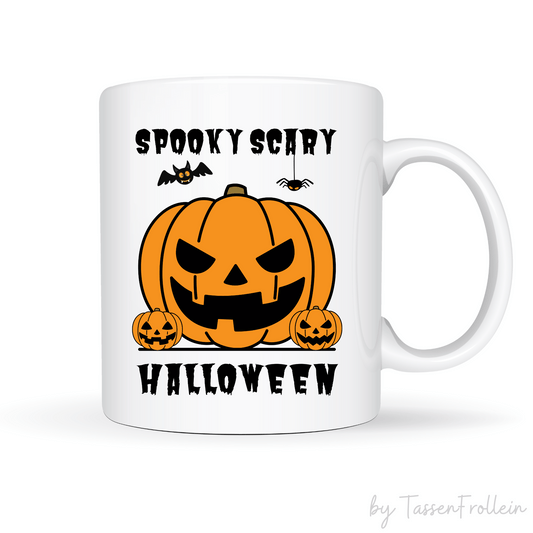 Tasse "Spooky Scary Halloween" - Pumpkins - Halloween Deko Tasse