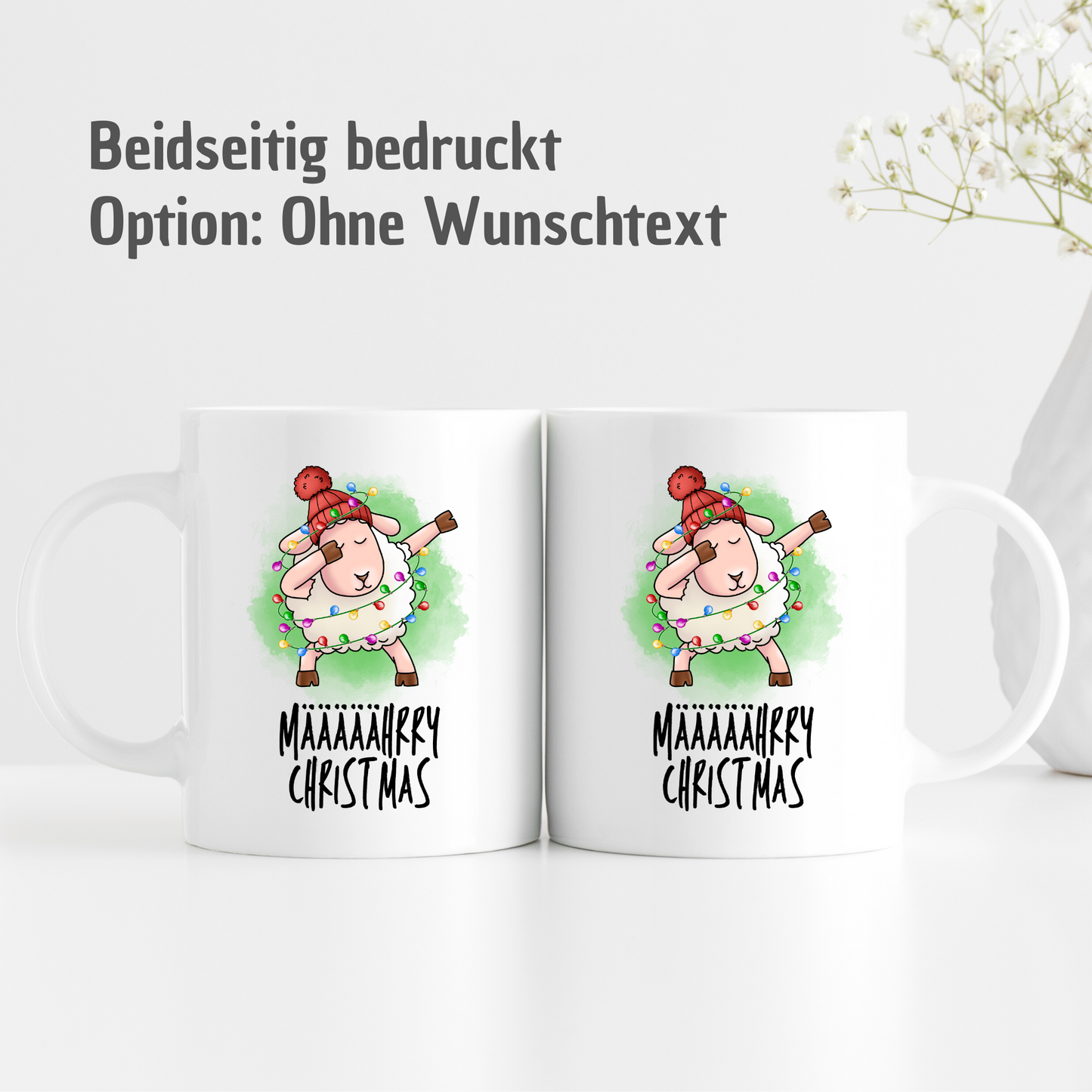 Tasse "Määääährry Christmas" mit Dabbing-Schaf