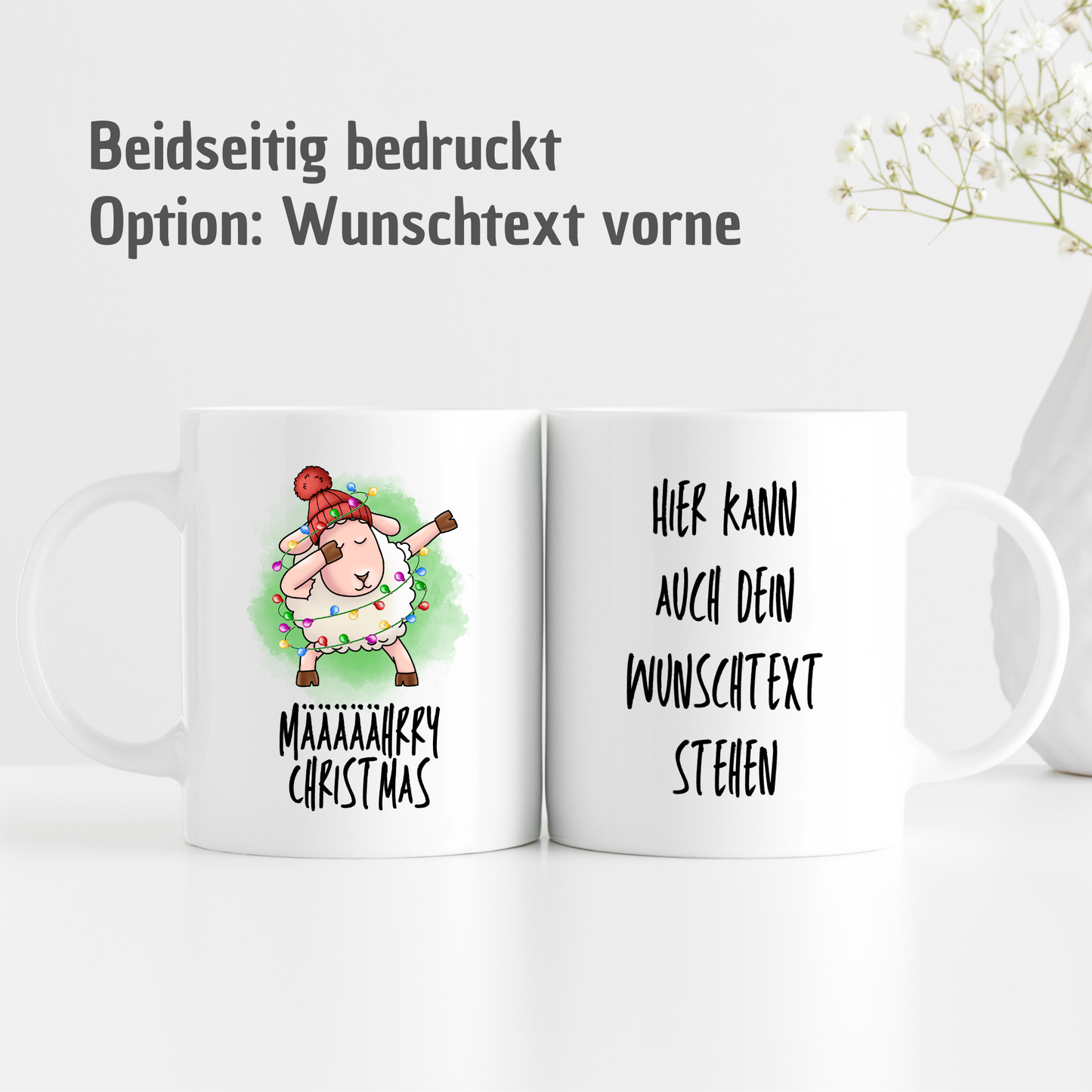 Tasse "Määääährry Christmas" mit Dabbing-Schaf