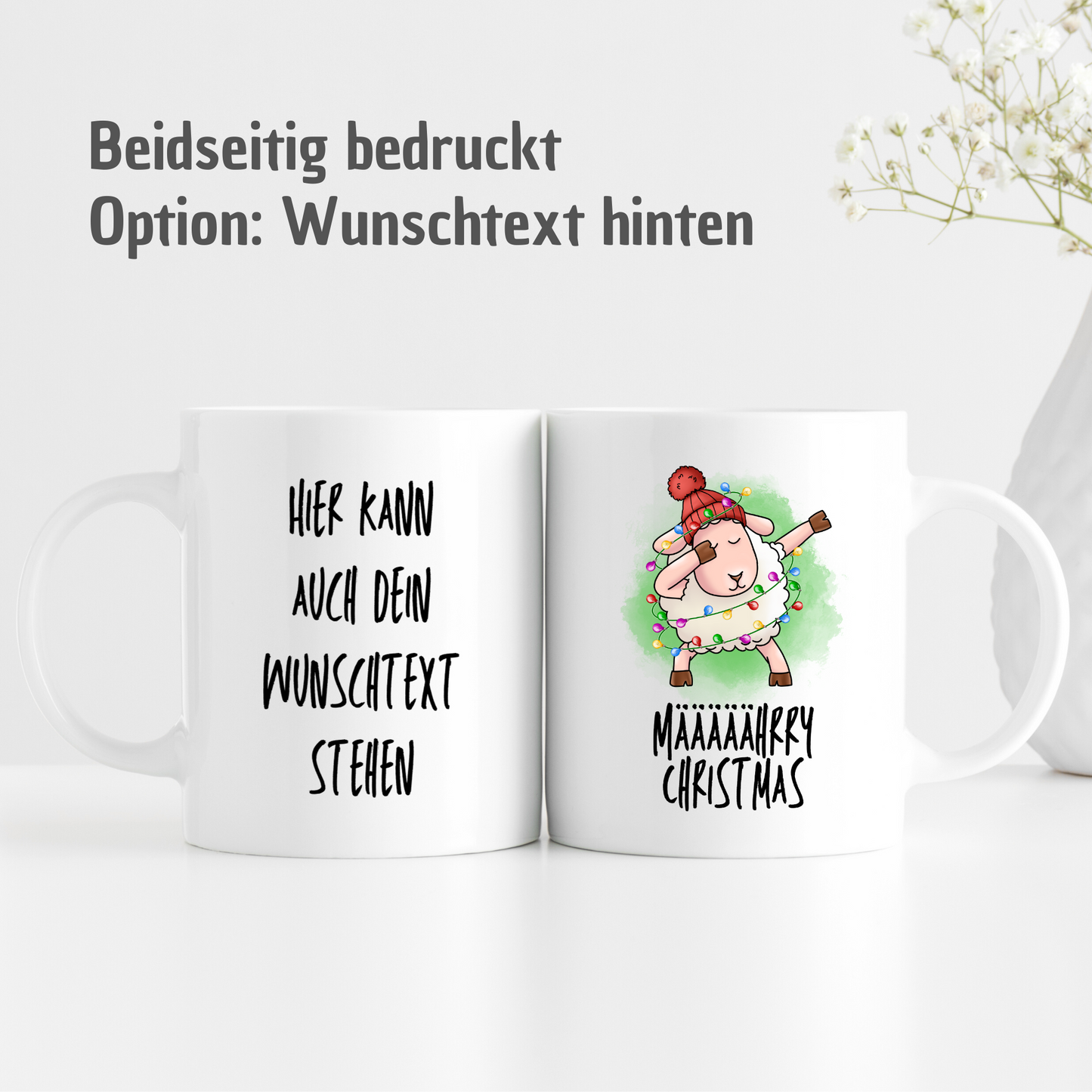 Tasse "Määääährry Christmas" mit Dabbing-Schaf